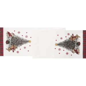 13" x 72" Festive Dogs Table Runner by Valerie - glamourwo.com | ladies' apparel & accessories & shoes* Shop
