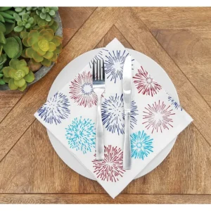18" x 18" Firework Sparkle Napkin Set of 6 by Valerie - glamourwo.com | ladies' apparel & accessories & shoes* Discount