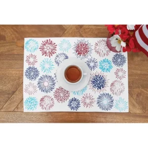 14" x 20" Firework Sparkle Placemat Set of 6 byValerie - glamourwo.com | ladies' apparel & accessories & shoes* Best