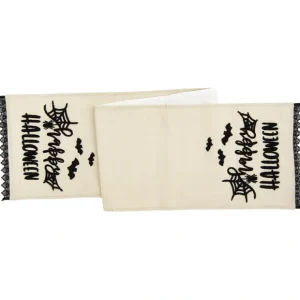 14" x 72" Happy Halloween Black and White Runne r by Valerie - glamourwo.com | ladies' apparel & accessories & shoes* Discount