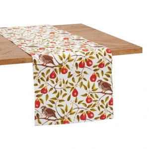 14" x 72" Partridge In A Pear Tree Table Runner by Valerie - glamourwo.com | ladies' apparel & accessories & shoes* Outlet