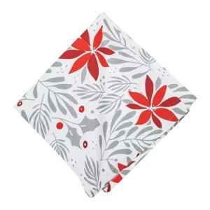 18" x 18" Poinsettia Christmas Napkin Set of 6 by Valerie - glamourwo.com | ladies' apparel & accessories & shoes* Store