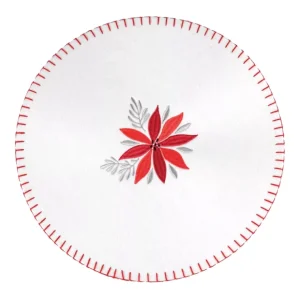 14" x 14" Poinsettia Felt Round Placemat - glamourwo.com | ladies' apparel & accessories & shoes* Hot