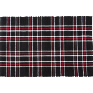 13" x 19" Poinsettia Plaid Placemat Set of 6 byValerie - glamourwo.com | ladies' apparel & accessories & shoes* Outlet