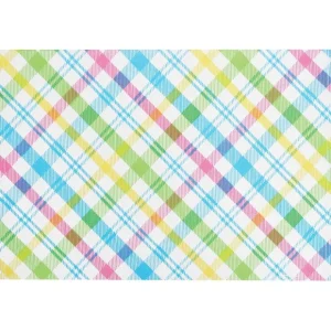 13" x 19" Spring Blossom Plaid Placemat Set of6 by Valerie - glamourwo.com | ladies' apparel & accessories & shoes* Clearance