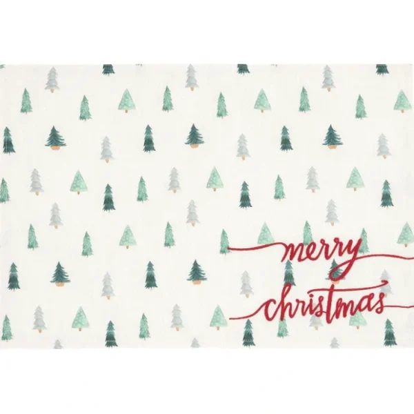 13.5" x 19" Tree Holiday Placemat Set of 6 by Valerie - glamourwo.com | ladies' apparel & accessories & shoes* Outlet