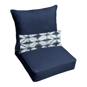 23 x 25 x 5 Deep Seating Set w Midori Indigo Lumbar Pillow - glamourwo.com | ladies' apparel & accessories & shoes* Best