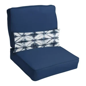 23.5 x 23 x 5 Deep Seating Set w Midori IndigoLumbar Pillow - glamourwo.com | ladies' apparel & accessories & shoes* Clearance